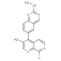 943606-54-0 6-(8-chloro-3-methyl-1,7-naphthyridin-4-yl)-N-methylquinazolin-2-amine chemical structure