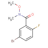 910912-20-8 5-bromo-2-fluoro-N-methoxy-N-methylbenzamide chemical structure