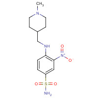 1228782-48-6 4-[(1-methylpiperidin-4-yl)methylamino]-3-nitrobenzenesulfonamide chemical structure