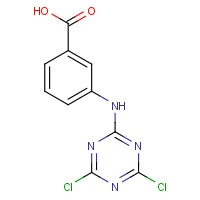 26940-56-7 3-[(4,6-dichloro-1,3,5-triazin-2-yl)amino]benzoic acid chemical structure