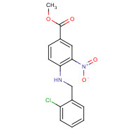 954231-42-6 methyl 4-[(2-chlorophenyl)methylamino]-3-nitrobenzoate chemical structure