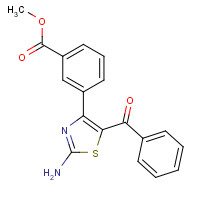 1361414-44-9 methyl 3-(2-amino-5-benzoyl-1,3-thiazol-4-yl)benzoate chemical structure