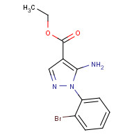 1019009-68-7 ethyl 5-amino-1-(2-bromophenyl)pyrazole-4-carboxylate chemical structure