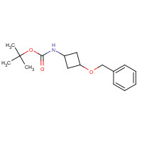 154748-62-6 tert-butyl N-(3-phenylmethoxycyclobutyl)carbamate chemical structure
