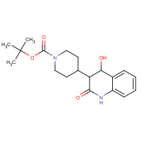 1337918-85-0 tert-butyl 4-(4-hydroxy-2-oxo-3,4-dihydro-1H-quinolin-3-yl)piperidine-1-carboxylate chemical structure