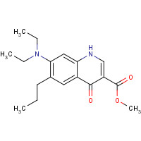 17230-85-2 methyl 7-(diethylamino)-4-oxo-6-propyl-1H-quinoline-3-carboxylate chemical structure