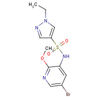1083326-09-3 N-(5-bromo-2-methoxypyridin-3-yl)-1-ethylpyrazole-4-sulfonamide chemical structure
