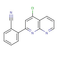 1323919-38-5 2-(4-chloro-1,8-naphthyridin-2-yl)benzonitrile chemical structure