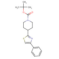 887624-95-5 tert-butyl 4-(4-phenyl-1,3-thiazol-2-yl)piperidine-1-carboxylate chemical structure