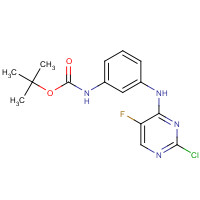 1202759-89-4 tert-butyl N-[3-[(2-chloro-5-fluoropyrimidin-4-yl)amino]phenyl]carbamate chemical structure