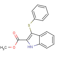 116757-24-5 methyl 3-phenylsulfanyl-1H-indole-2-carboxylate chemical structure
