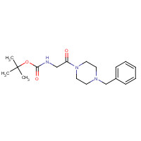 671212-34-3 tert-butyl N-[2-(4-benzylpiperazin-1-yl)-2-oxoethyl]carbamate chemical structure