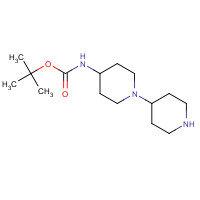 878156-65-1 tert-butyl N-(1-piperidin-4-ylpiperidin-4-yl)carbamate chemical structure