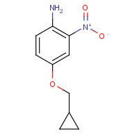 122828-51-7 4-(cyclopropylmethoxy)-2-nitroaniline chemical structure