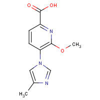 1241428-34-1 6-methoxy-5-(4-methylimidazol-1-yl)pyridine-2-carboxylic acid chemical structure