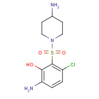 364363-88-2 6-amino-2-(4-aminopiperidin-1-yl)sulfonyl-3-chlorophenol chemical structure