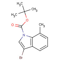 914349-39-6 tert-butyl 3-bromo-7-methylindole-1-carboxylate chemical structure