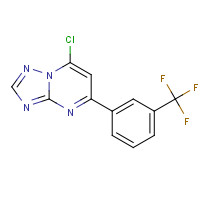 75175-85-8 7-chloro-5-[3-(trifluoromethyl)phenyl]-[1,2,4]triazolo[1,5-a]pyrimidine chemical structure