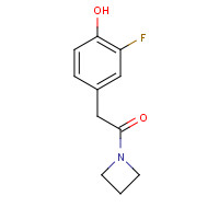 1402554-73-7 1-(azetidin-1-yl)-2-(3-fluoro-4-hydroxyphenyl)ethanone chemical structure