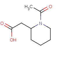 25393-20-8 2-(1-acetylpiperidin-2-yl)acetic acid chemical structure