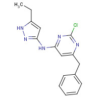 927679-40-1 6-benzyl-2-chloro-N-(5-ethyl-1H-pyrazol-3-yl)pyrimidin-4-amine chemical structure