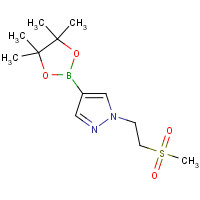 1339892-52-2 1-(2-methylsulfonylethyl)-4-(4,4,5,5-tetramethyl-1,3,2-dioxaborolan-2-yl)pyrazole chemical structure
