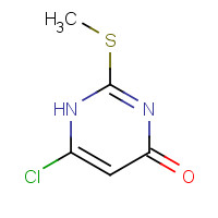 6632-63-9 6-chloro-2-methylsulfanyl-1H-pyrimidin-4-one chemical structure