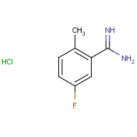1187930-24-0 5-fluoro-2-methylbenzenecarboximidamide;hydrochloride chemical structure