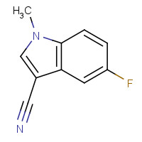 125817-98-3 5-fluoro-1-methylindole-3-carbonitrile chemical structure