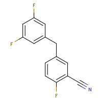 1108745-25-0 5-[(3,5-difluorophenyl)methyl]-2-fluorobenzonitrile chemical structure