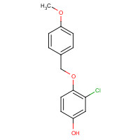1439559-63-3 3-chloro-4-[(4-methoxyphenyl)methoxy]phenol chemical structure