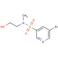 1244060-03-4 5-bromo-N-(2-hydroxyethyl)-N-methylpyridine-3-sulfonamide chemical structure