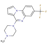 109028-09-3 4-(4-methylpiperazin-1-yl)-7-(trifluoromethyl)pyrrolo[1,2-a]quinoxaline chemical structure