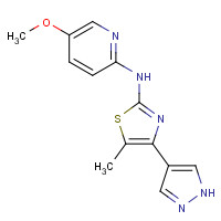 1235312-79-4 N-(5-methoxypyridin-2-yl)-5-methyl-4-(1H-pyrazol-4-yl)-1,3-thiazol-2-amine chemical structure