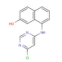 913296-78-3 8-[(6-chloropyrimidin-4-yl)amino]naphthalen-2-ol chemical structure