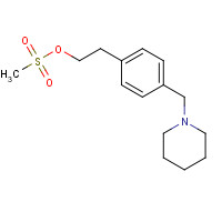 950503-61-4 2-[4-(piperidin-1-ylmethyl)phenyl]ethyl methanesulfonate chemical structure