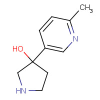 1003639-52-8 3-(6-methylpyridin-3-yl)pyrrolidin-3-ol chemical structure