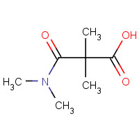65560-35-2 3-(dimethylamino)-2,2-dimethyl-3-oxopropanoic acid chemical structure