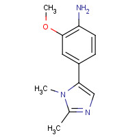 1400287-29-7 4-(2,3-dimethylimidazol-4-yl)-2-methoxyaniline chemical structure