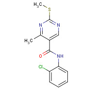892383-06-1 N-(2-chlorophenyl)-4-methyl-2-methylsulfanylpyrimidine-5-carboxamide chemical structure
