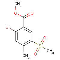 52403-58-4 methyl 2-bromo-4-methyl-5-methylsulfonylbenzoate chemical structure