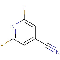 51991-35-6 2,6-difluoropyridine-4-carbonitrile chemical structure