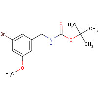 1177558-66-5 tert-butyl N-[(3-bromo-5-methoxyphenyl)methyl]carbamate chemical structure