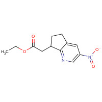 904929-05-1 ethyl 2-(3-nitro-6,7-dihydro-5H-cyclopenta[b]pyridin-7-yl)acetate chemical structure