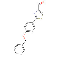 885278-93-3 2-(4-phenylmethoxyphenyl)-1,3-thiazole-4-carbaldehyde chemical structure