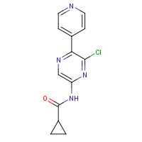 925678-02-0 N-(6-chloro-5-pyridin-4-ylpyrazin-2-yl)cyclopropanecarboxamide chemical structure