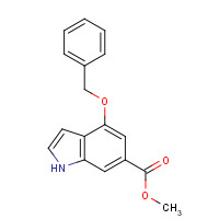 61545-36-6 methyl 4-phenylmethoxy-1H-indole-6-carboxylate chemical structure