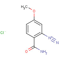86780-25-8 2-carbamoyl-5-methoxybenzenediazonium;chloride chemical structure