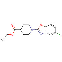 1193386-52-5 ethyl 1-(5-chloro-1,3-benzoxazol-2-yl)piperidine-4-carboxylate chemical structure