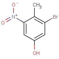 62827-40-1 3-bromo-4-methyl-5-nitrophenol chemical structure